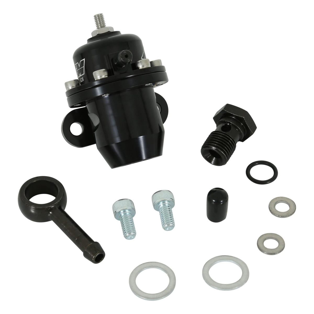 AEM Electronics 25-303BK - Adjustable Fuel Pressure Regulator Fits Acura/Honda B17A1/B18A1 C30A1/C32 B1/A6 D15B6/D16A 1/6 G25A 1/4 H22A1/H23A1 (must use Fuel Rail) AEM Electronics 3