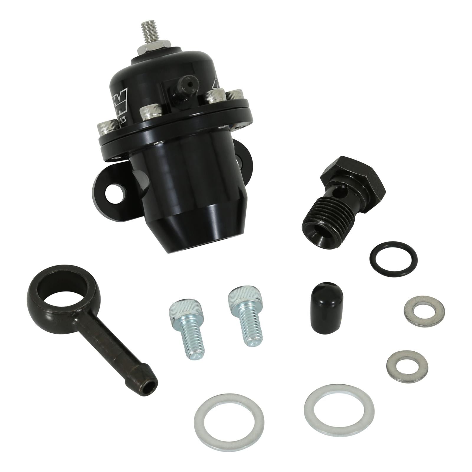 AEM Electronics 25-303BK - Adjustable Fuel Pressure Regulator Fits Acura/Honda B17A1/B18A1 C30A1/C32 B1/A6 D15B6/D16A 1/6 G25A 1/4 H22A1/H23A1 (must use Fuel Rail) AEM Electronics 3