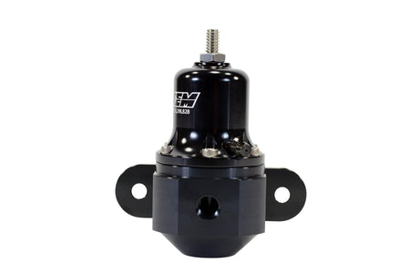 AEM Electronics 25-305BK - Hi-Cap Universal Adjustable Fuel Pressure Regulator Inlet 2 x -6AN (9/16-18) Outlet -6AN Gauge Port 1/8 Inch NPT Black AEM Electronics 3