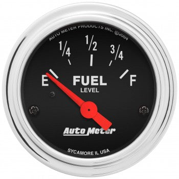 AutoMeter 2514 - GAUGE, FUEL LEVEL, 2 1/16", 0OE TO 90OF, ELEC, TRADITIONAL CHROME 4