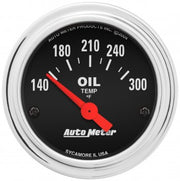 AutoMeter 2543 - GAUGE, OIL TEMP, 2 1/16", 140-300?F, ELECTRIC, TRADITIONAL CHROME 4