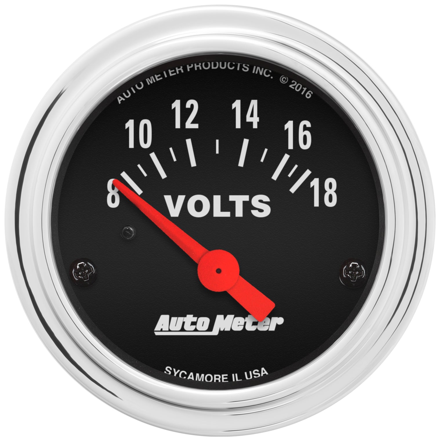 AutoMeter 2592 - GAUGE, VOLTMETER, 2 1/16", 18V, ELEC, TRADITIONAL CHROME 3