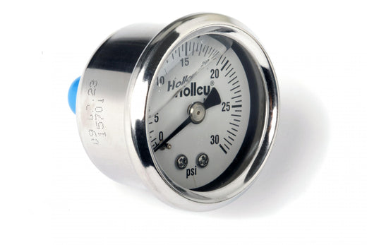 Holley 26-505 Fuel Pressure Gauge Liquid-Filled Mechanical 0-30 PSI