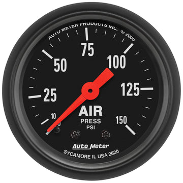 AutoMeter 2620 - GAUGE, AIR PRESS, 2 1/16", 150PSI, MECHANICAL, Z-SERIES 3