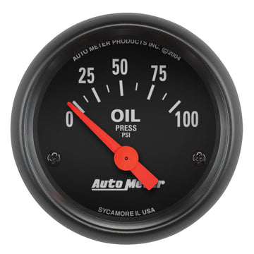 AutoMeter 2634 - GAUGE, OIL PRESSURE, 2 1/16", 100PSI, ELECTRIC, Z-SERIES 5