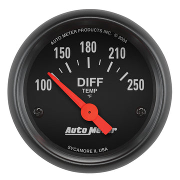 AutoMeter 2636 - GAUGE, DIFFERENTIAL TEMP, 2 1/16", 100-250?F, ELECTRIC, Z-SERIES 3