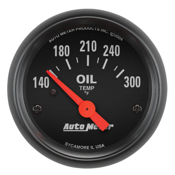 AutoMeter 2639 - GAUGE, OIL TEMP, 2 1/16", 140-300?F, ELECTRIC, Z-SERIES 3