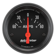 AutoMeter 2644 - GAUGE, AMMETER, 2 1/16", 60A, ELECTRIC, Z-SERIES 3