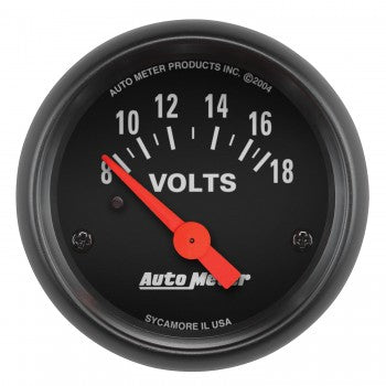 AutoMeter 2645 - GAUGE, VOLTMETER, 2 1/16", 18V, ELEC, Z-SERIES 4