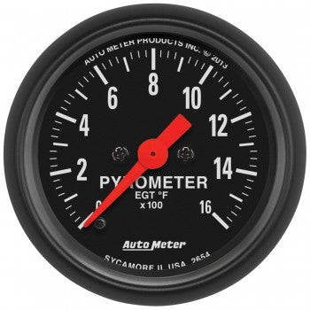 AutoMeter 2654 - GAUGE, PYROMETER (EGT), 2 1/16", 1600?F, DIGITAL STEPPER MOTOR, Z-SERIES 4