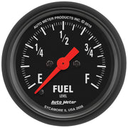 AutoMeter 2656 - GAUGE, FUEL LEVEL, 2 1/16", 0-280O PROGRAMMABLE, Z-SERIES 3