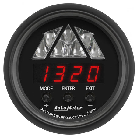 AutoMeter 2676 - GAUGE, TACHOMETER, DIGITAL RPM W/ LED SHIFT LIGHT, Z-SERIES 5