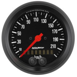 AutoMeter 2680-M - GAUGE, SPEEDOMETER, 3 3/8", 225KM/H, GPS, Z-SERIES 4