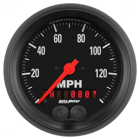 AutoMeter 2680 - GAUGE, SPEEDOMETER, 3 3/8", 140MPH, GPS, Z-SERIES 3