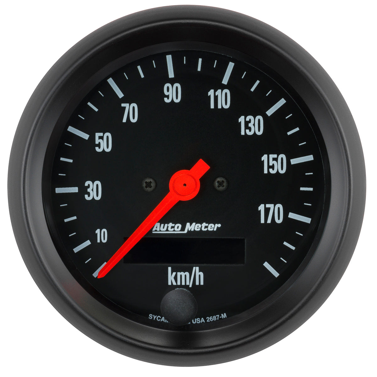 AutoMeter 2687-M - GAUGE, SPEEDOMETER, 3 3/8", 190KM/H, ELEC. PROG. W/ LCD ODO, Z-SERIES 5