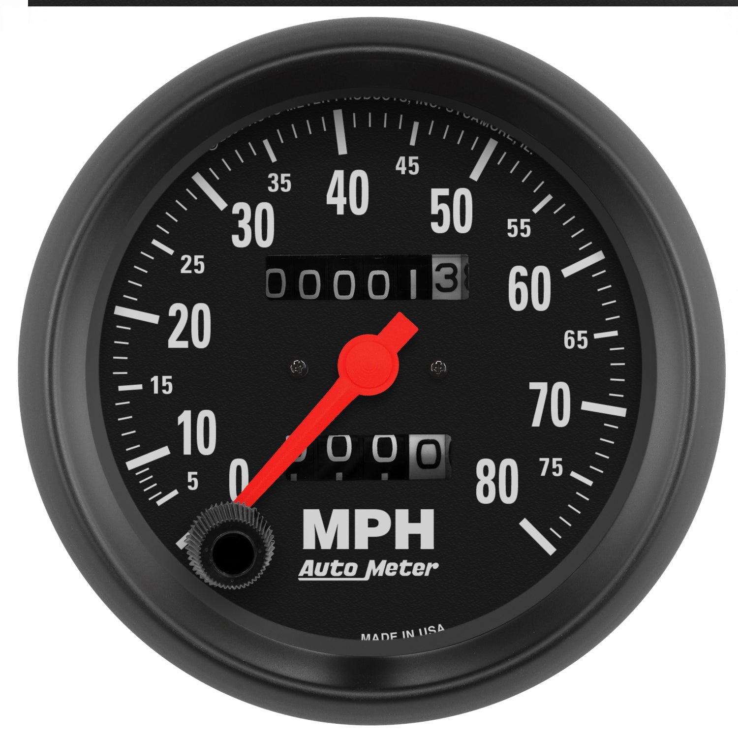 AutoMeter 2690 - GAUGE, SPEEDOMETER, 3 3/8", 80MPH, MECHANICAL, Z-SERIES 5