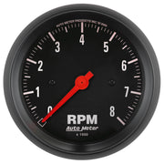 AutoMeter 2699 - GAUGE, TACHOMETER, 3 3/8", 8K RPM, IN-DASH, Z-SERIES 3