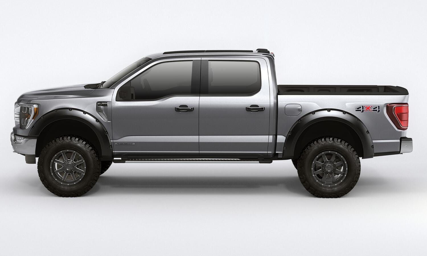 Bushwacker NA Bushwacker 28150-08 - Black Forge Pocket/Rivet Textured Finish 4-Pc Fender Flare Set For 2021-2022 Ford F150 Will Not F150 Lightning Bushwacker