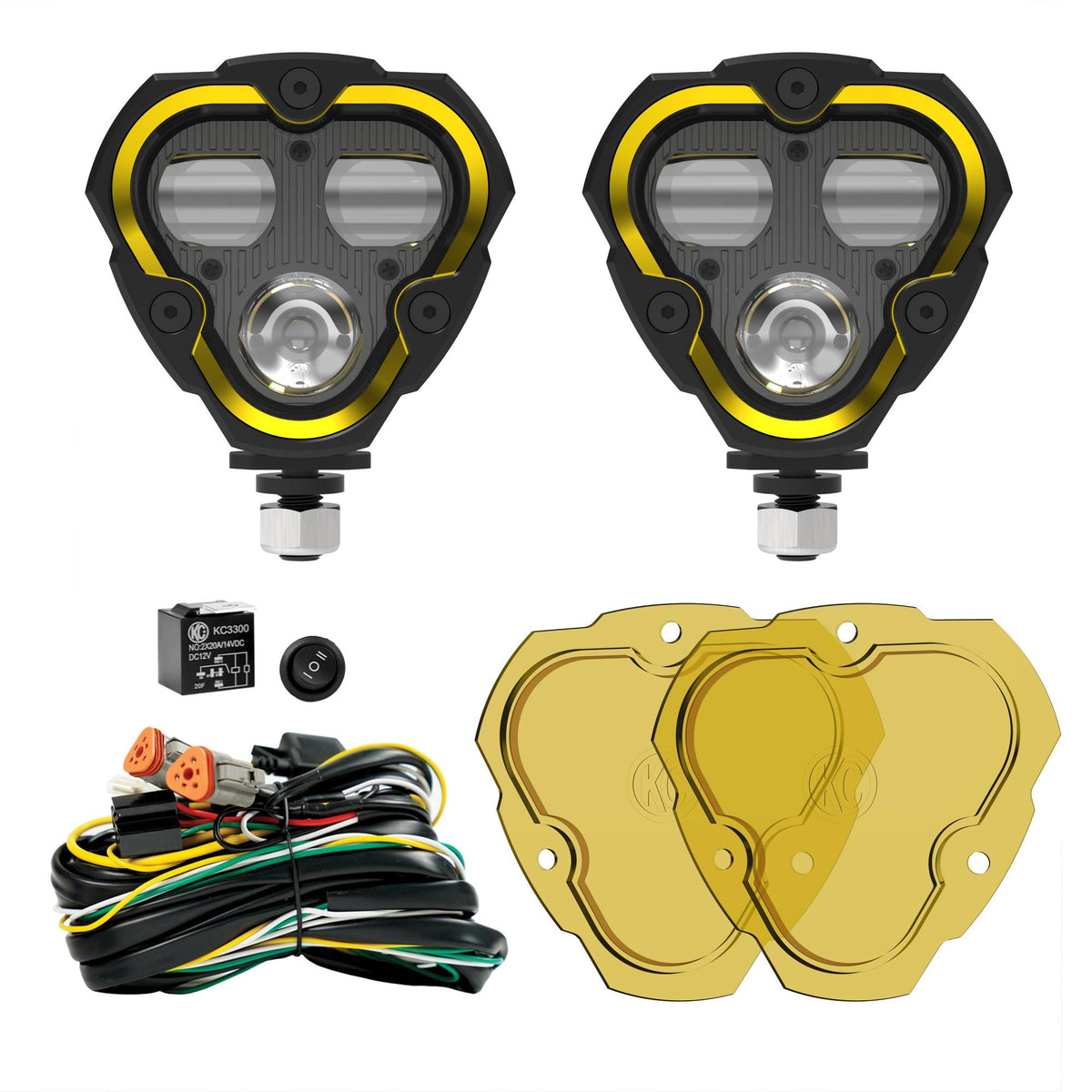 KC HiLiTES 284 - KC FLEX ERA 3 LED 3.5IN SAE FOG 2-LIGHT MASTER KIT 2