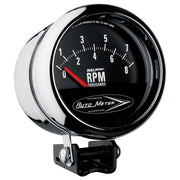 AutoMeter 2897 - GAUGE, TACH, 3 3/4", 8K RPM, PEDESTAL W/RETRO SHORT SWEEP, TRADITIONAL CHROME 3