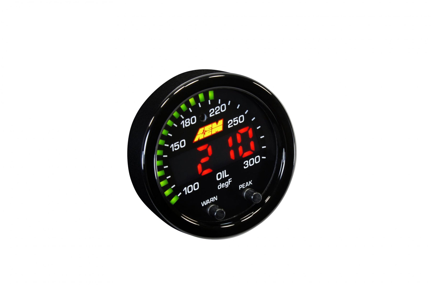 AEM Electronics 30-0302 - X-Series Temperature Gauge Kit 100-300F/40-150C Black Bezel and Black Water Faceplate AEM Electronics 4