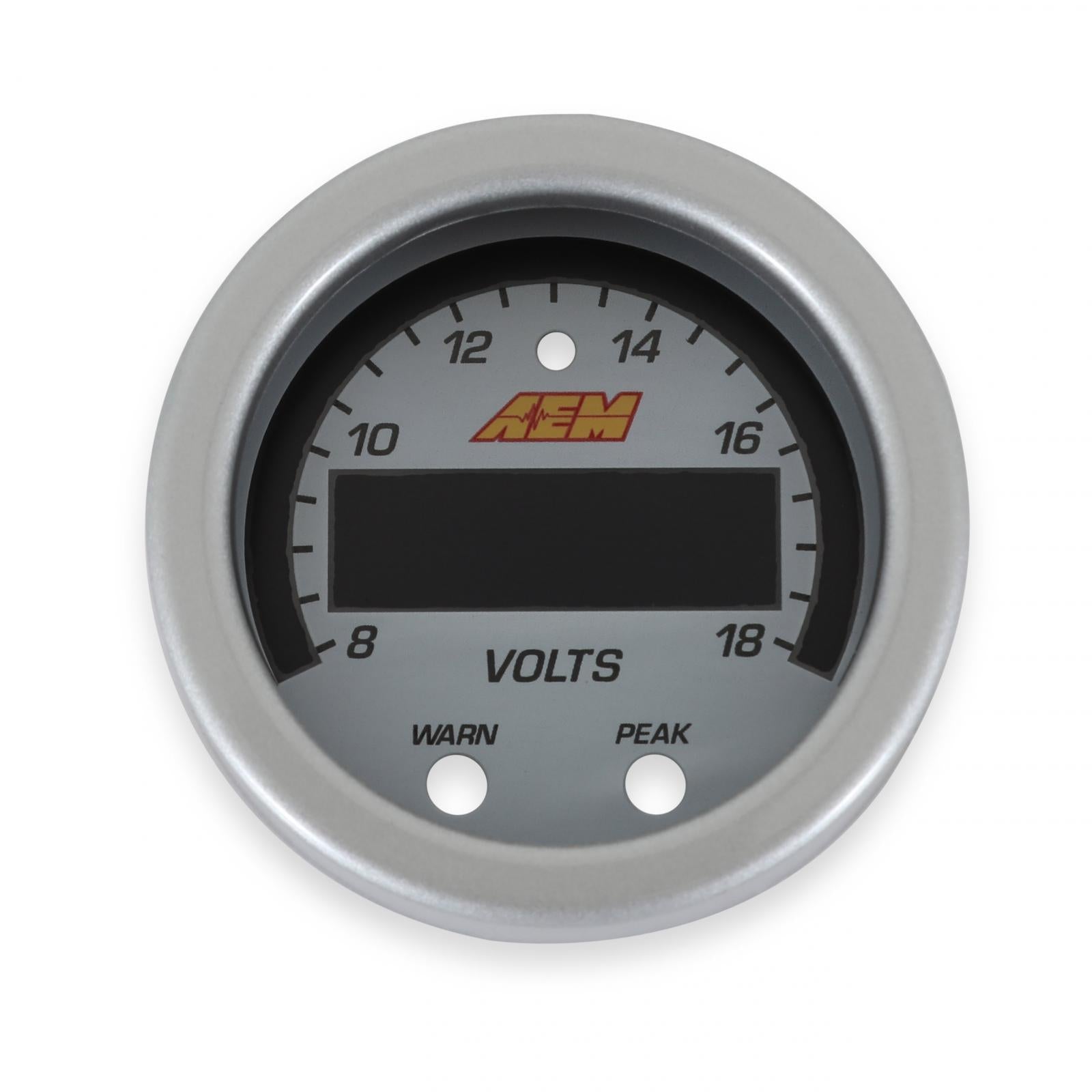 AEM Electronics 30-0303-ACC - X-Series Volt Gauge Accessory Kit Silver Bezel and White Faceplate AEM Electronics 3