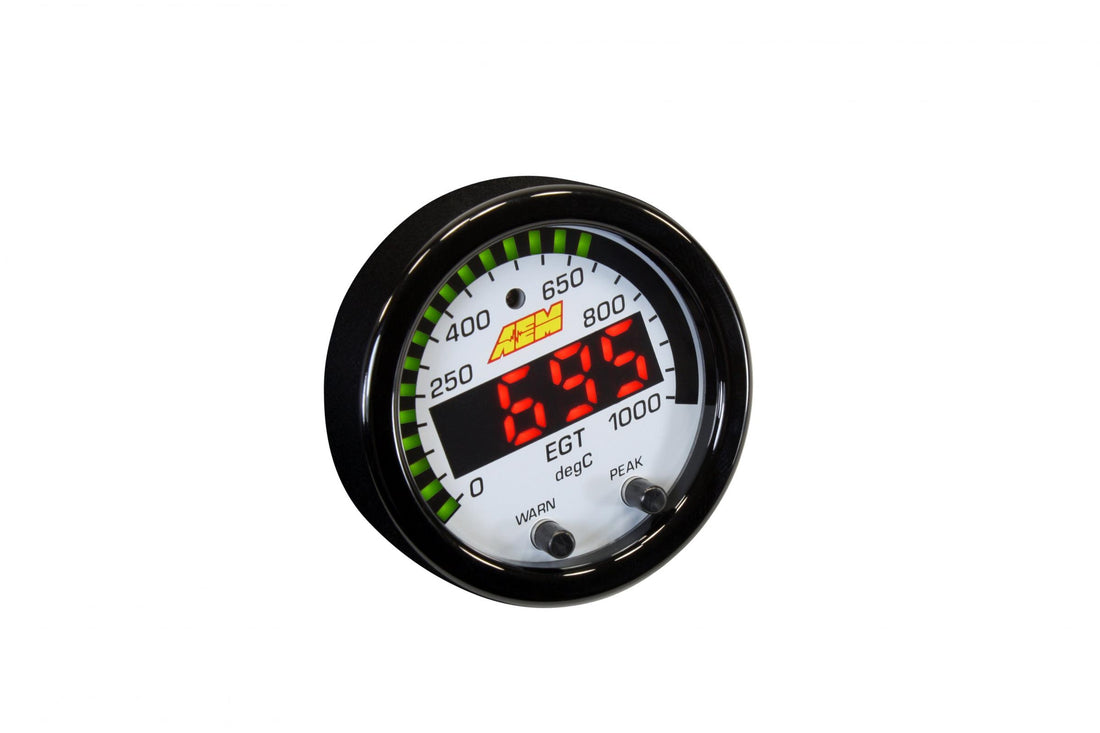 AEM Electronics 30-0305 - X-Series EGT Gauge Kit 0-1800F/0-1000C Black Bezel and Black Faceplate AEM Electronics 4