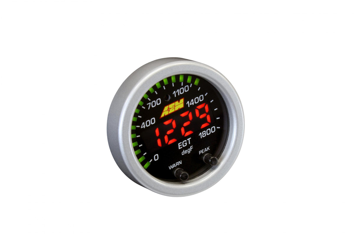 AEM Electronics 30-0305 - X-Series EGT Gauge Kit 0-1800F/0-1000C Black Bezel and Black Faceplate AEM Electronics 5