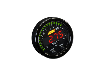 AEM Electronics 30-0308 - X-Series Boost Pressure Gauge Kit 30 in/hg to 60 PSI AEM Electronics 1