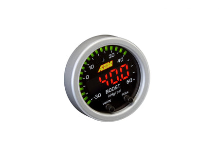 AEM Electronics 30-0308 - X-Series Boost Pressure Gauge Kit 30 in/hg to 60 PSI AEM Electronics 5