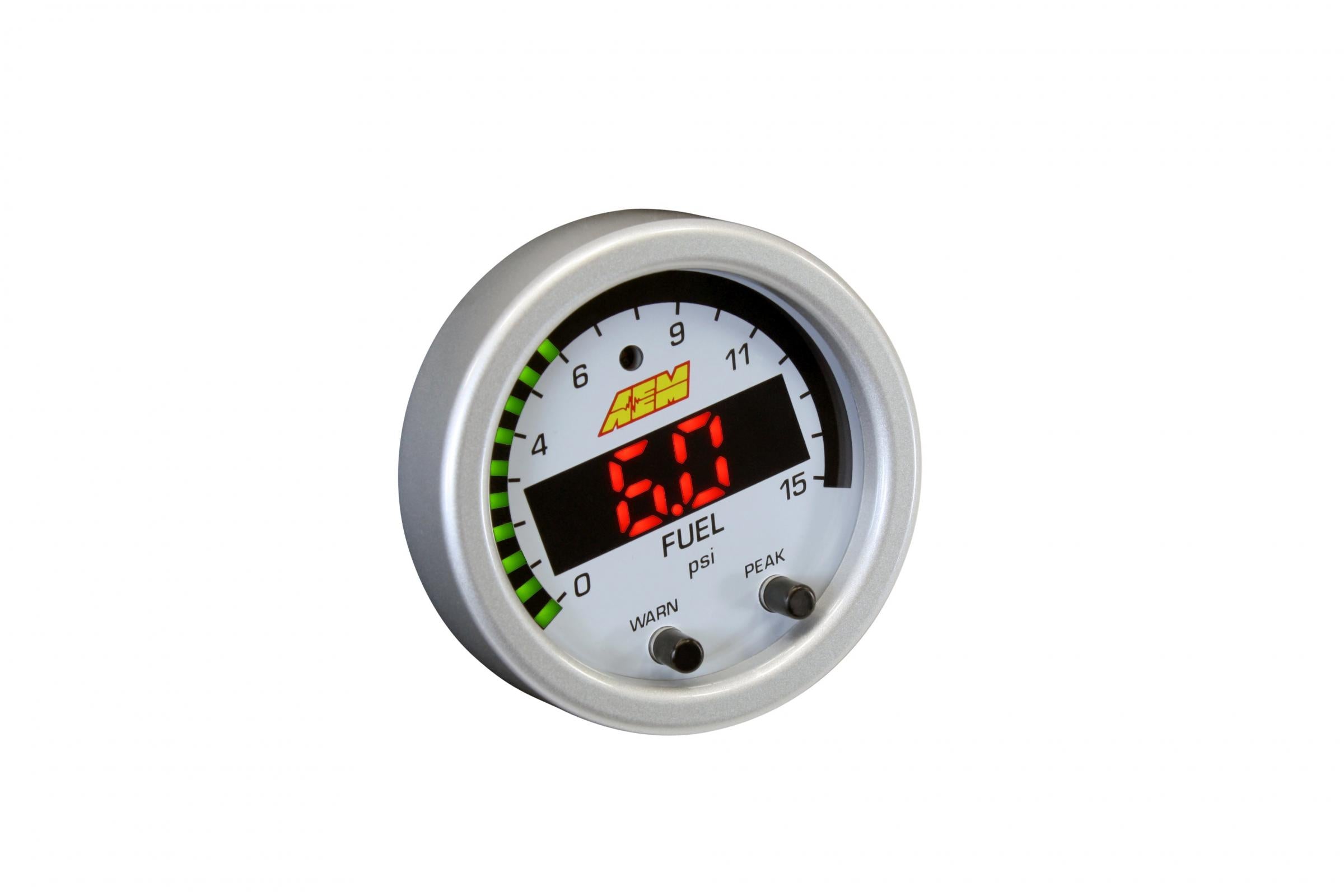 AEM Electronics 30-0309 - X-Series Pressure Gauge Kit 0-15 PSI Black Bezel and Black Boost/Fuel Faceplate AEM Electronics 5