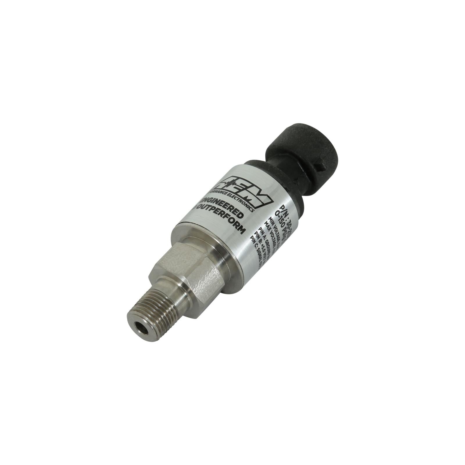 AEM Electronics 30-2130-150 - 150 PSIg Stainless Sensor Kit 1/8 Inch NPT Male Thread w/ -4 and 3/16 NPT Adapters AEM Electronics 2