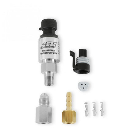 AEM Electronics 30-2130-50 - 3.5 Bar Stainless MAP Sensor Kit 1/8 Inch NPT Male Thread w/ -4 and 3/16 NPT Adapters AEM Electronics 3