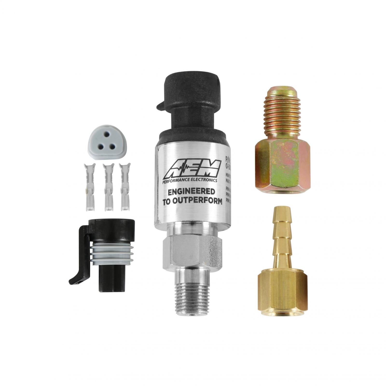 AEM Electronics 30-2130-7 - 7 BAR Stainless Steel MAP Sensor Kit 1/8 Inch NPT Male Thread AEM Electronics 4