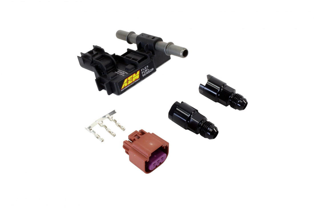 AEM Electronics 30-2201 - Ethanol Content Flex Fuel Sensor Kit -6 AN Fittings AEM Electronics 5