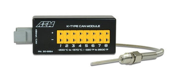 AEM Electronics Emission Control AEM Electronics 30-2224 - 8 Channel CAN EGT Module K-Type EGT Sensors AEM Electronics