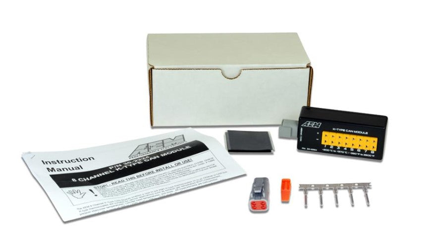 AEM Electronics Emission Control AEM Electronics 30-2224 - 8 Channel CAN EGT Module K-Type EGT Sensors AEM Electronics