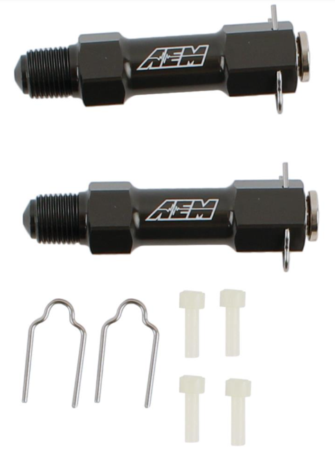 AEM Electronics 30-3313 - V3 Water/Methanol HD Injector Kit Includes 2 Complete Injector Assemblies and 2 sets of Swirl Generators AEM Electronics 4