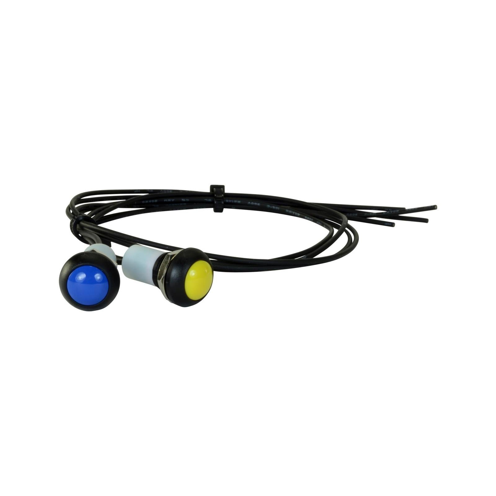 AEM Electronics 30-3610 - 2-button External Button Kit for CD Carbon Dashes Waterproof Momentary Buttons with flying leads AEM Electronics 3