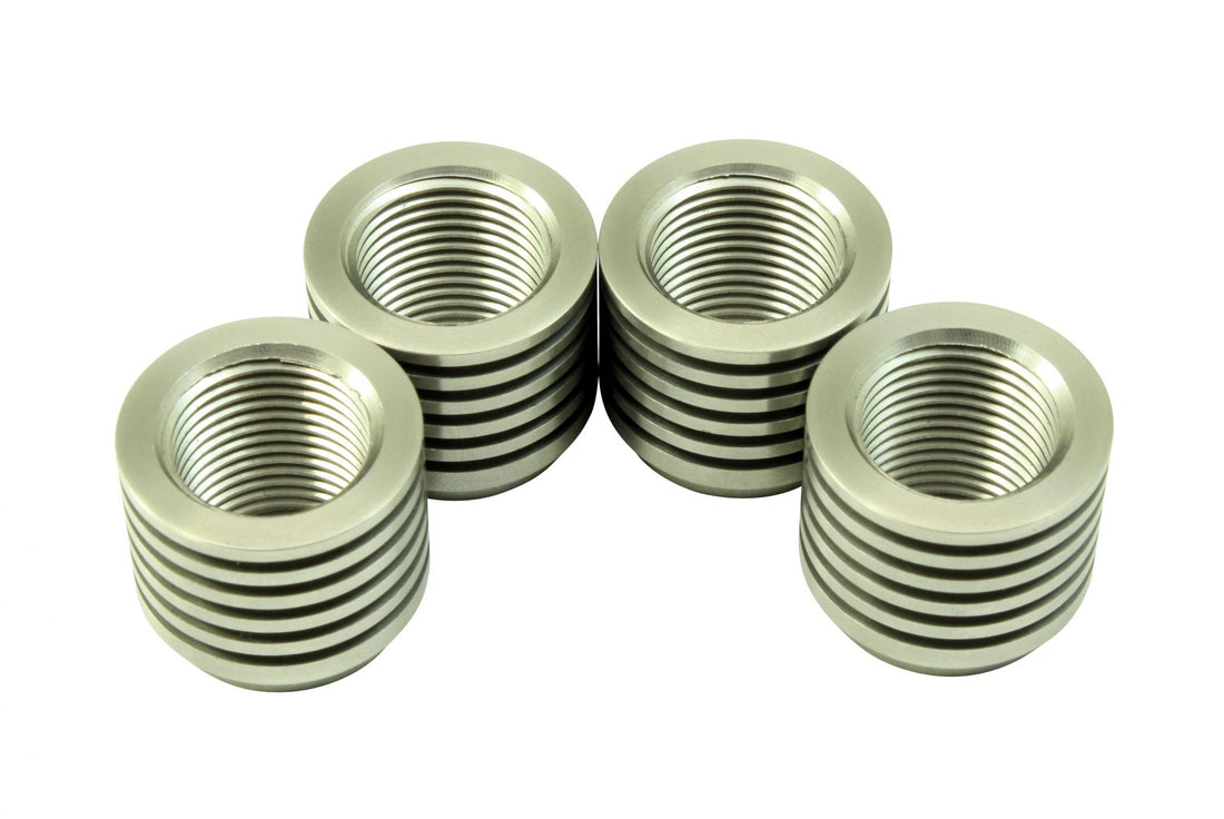 AEM Electronics 30-4008 - Stainless Tall Manifold Bung Finned for Added Cooling Ideal for Turbo Applications AEM Electronics 1