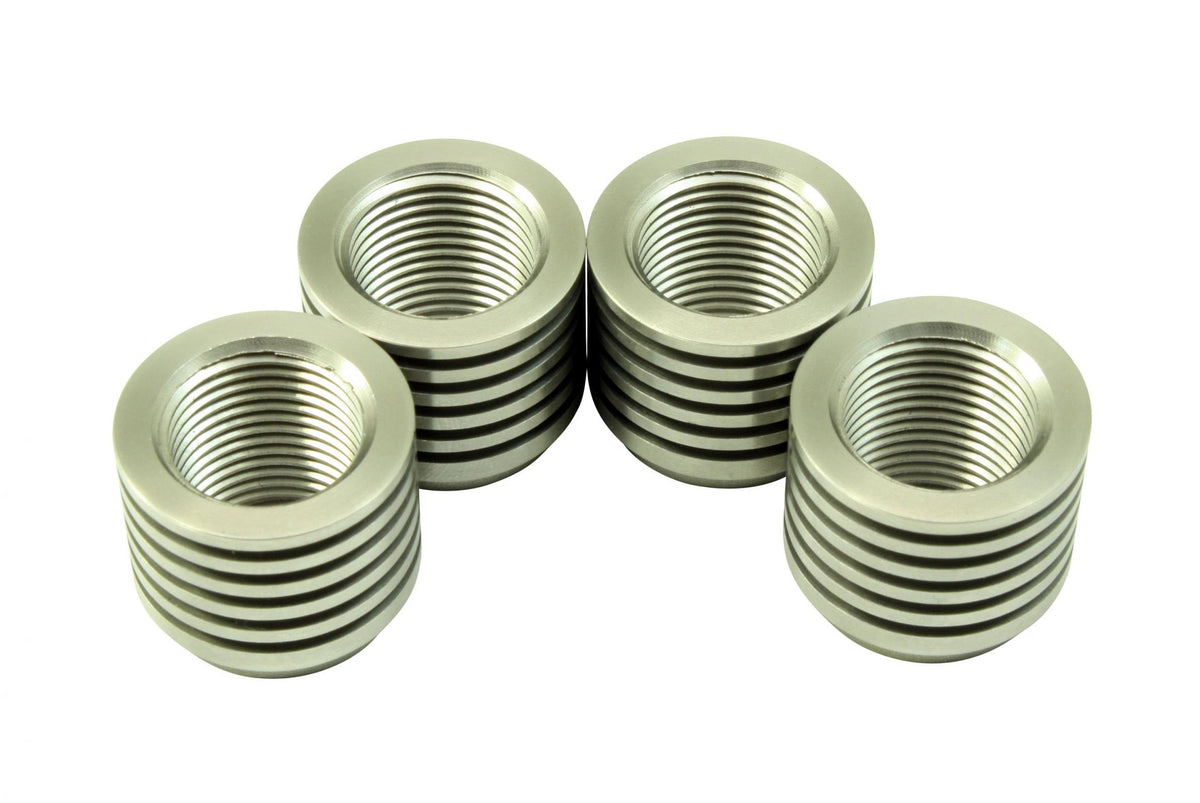 AEM Electronics 30-4008 - Stainless Tall Manifold Bung Finned for Added Cooling Ideal for Turbo Applications AEM Electronics 1