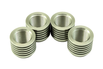 AEM Electronics 30-4008 - Stainless Tall Manifold Bung Finned for Added Cooling Ideal for Turbo Applications AEM Electronics 1