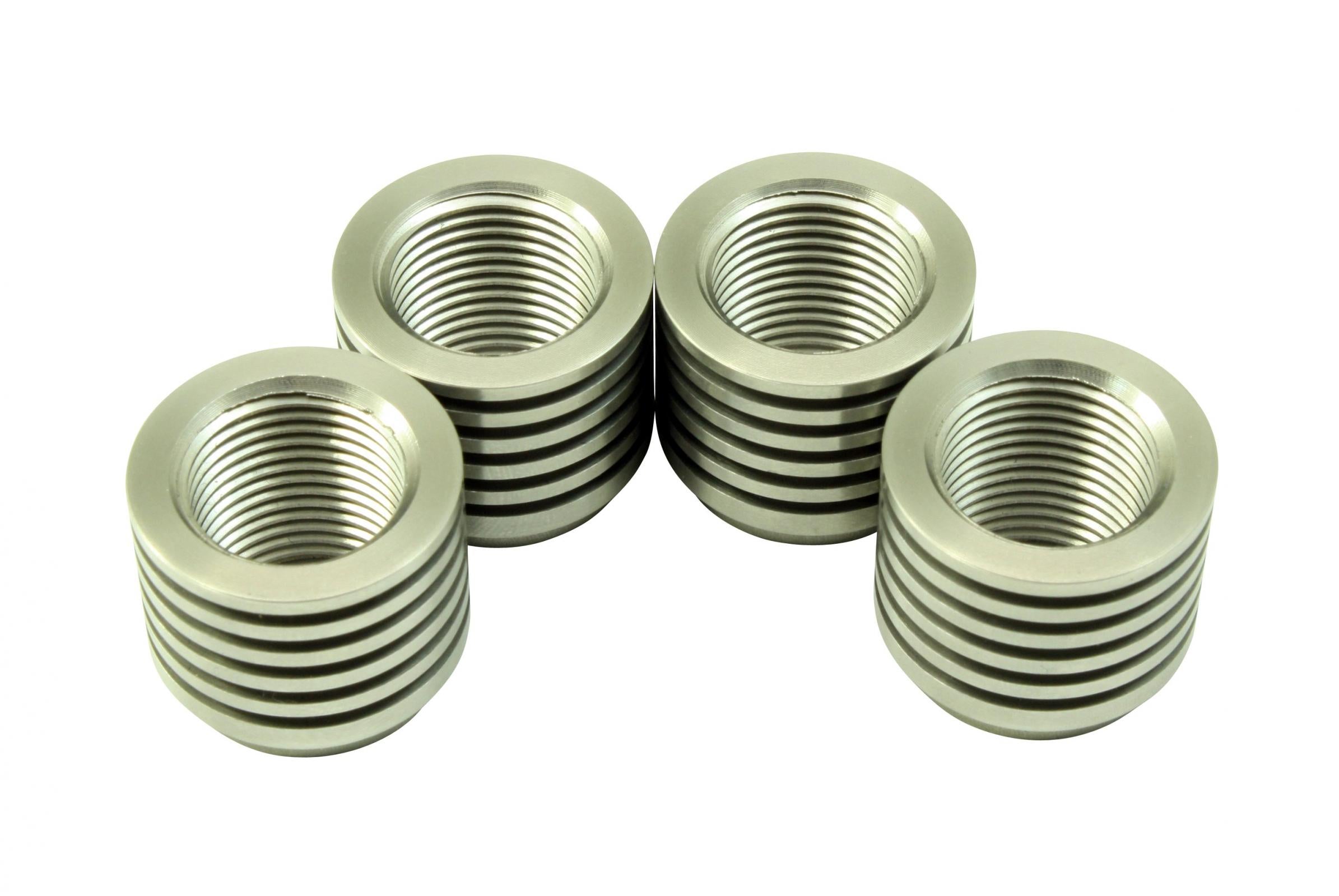 AEM Electronics 30-4008 - Stainless Tall Manifold Bung Finned for Added Cooling Ideal for Turbo Applications AEM Electronics 1