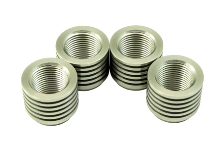 AEM Electronics 30-4008 - Stainless Tall Manifold Bung Finned for Added Cooling Ideal for Turbo Applications AEM Electronics 1