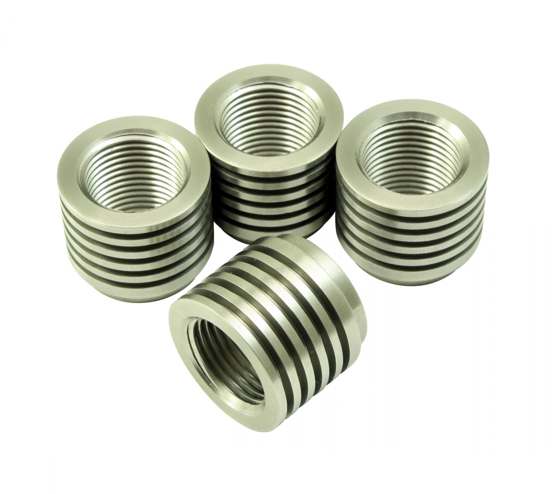 AEM Electronics 30-4008 - Stainless Tall Manifold Bung Finned for Added Cooling Ideal for Turbo Applications AEM Electronics 3