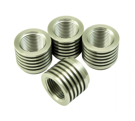 AEM Electronics 30-4008 - Stainless Tall Manifold Bung Finned for Added Cooling Ideal for Turbo Applications AEM Electronics 3