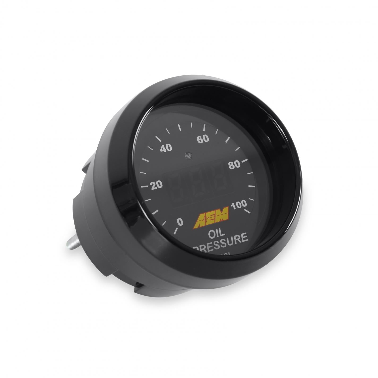 AEM Electronics 30-4401 - Classic Digital Fuel Pressure Gauge Kit Oil/Fuel Pressure from 0-100 PSI AEM Electronics 2