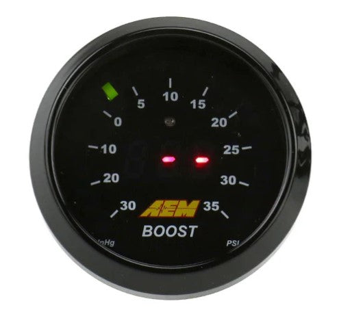 AEM Electronics 30-4406 - Classic Boost Display Gauge Kit Reads from -30 to 35 PSI AEM Electronics 2