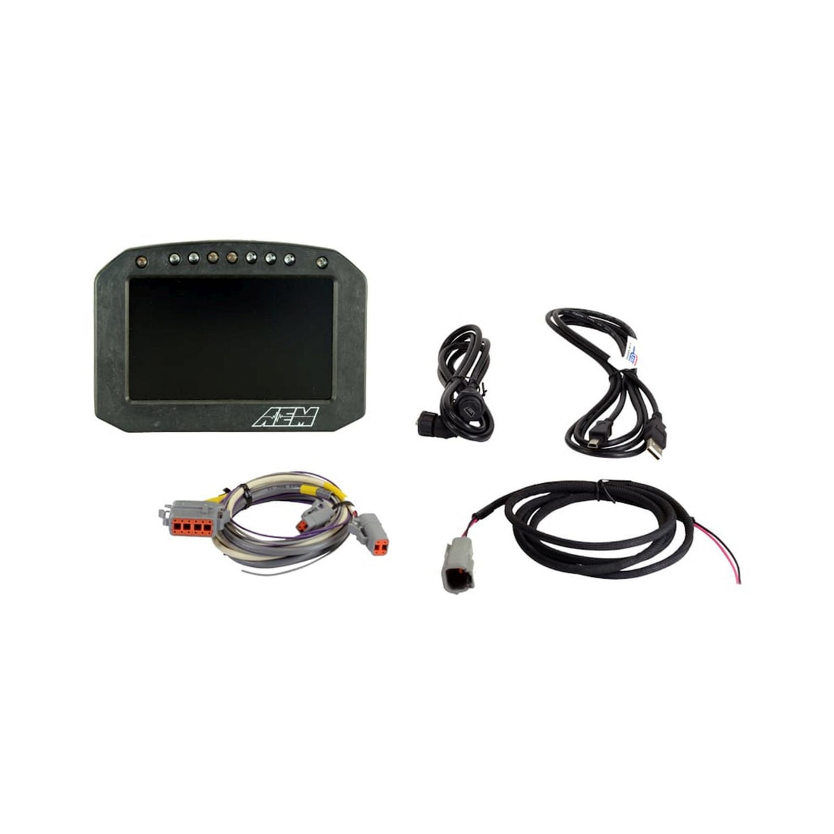 AEM Electronics 30-5601F - CD-5FL Carbon Flat Panel Logging Display 5-inch diagonal screen, carbon fiber enclosure, wiring harness included, Does Not Include Buttons (See PN 30-3610) AEM Electronics 1