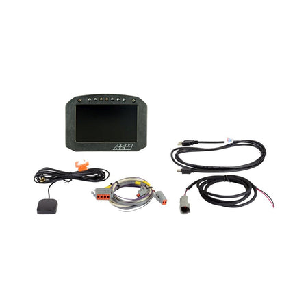 AEM Electronics 30-5602F - CD-5FG Carbon GPS-Enabled Flat Panel Digital Dash Display 5-inch diagonal screen, carbon fiber enclosure, GPS antenna and wiring harness included, Does Not Include Buttons (See PN 30-3610) AEM Electronics 2